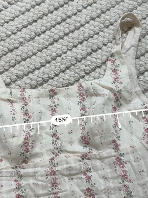 Cider Cotton Floral Square Neck Bowknot A-line Mini Dress thumbnail 3