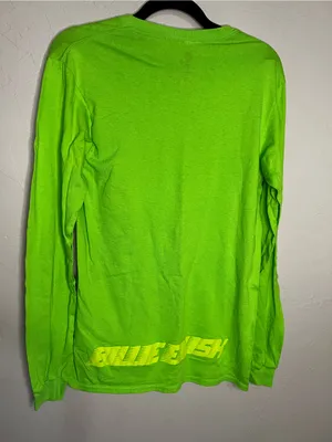 Billie Eilish Neon Green Blohsh Official Concert MerchUnisex Long Sleeve Top‎ thumbnail 5