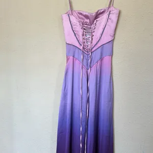 HOUSE OF CB 'Anabella' S A-C Ombre Print Lace‎ Up Maxi Dress NWOT thumbnail 9
