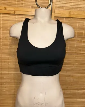 Zyia Active black strappy sports bra workout exercise woman’s size large gym thumbnail 1