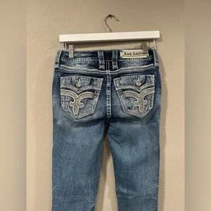 Rock Revival Beet Red Mid-Rise Skinny Stretch Jean thumbnail 7