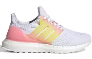 Adidas Ultraboost 5.0 DNA White/Ftwr Beam Pink" Grade School Sneaker Sz 7 thumbnail 1