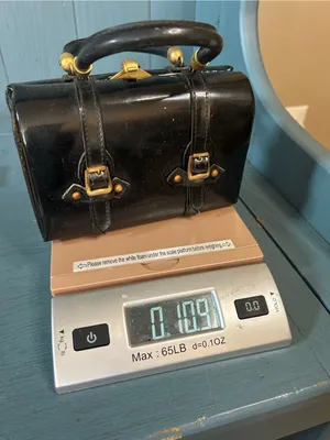 MCM Mini Patent Leather Satchel in Black with Gold Hardware thumbnail 11