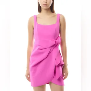 Worn Once! Acler Hewton Pink Pin-Tuck Mini Dress | Size 6 thumbnail 3