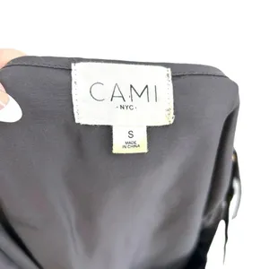 Cami NYC Samantha Cold Shoulder‎ Silk Top In Slate Gray Silk Size Small thumbnail 8