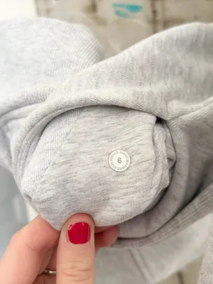 Lululemon Scuba Hoodie Light Cotton Fleece, Heathered Core Ultra Light Grey thumbnail 6