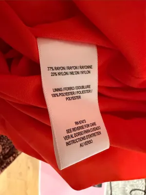 Taylor Red Orange Tropical Tiered Maxi Dress XS thumbnail 5