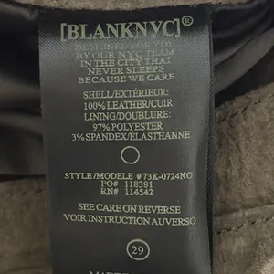 Blank NYC Brown Suede leather Zip-Front Mini Skirt 29 thumbnail 5