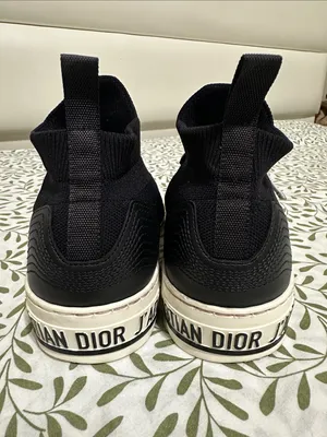 Christian Dior Black & White J'Adior Lace-Up Platform Sneakers thumbnail 3