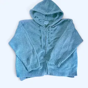 Pink Rose Zip-Up Sweater Knit thumbnail 1