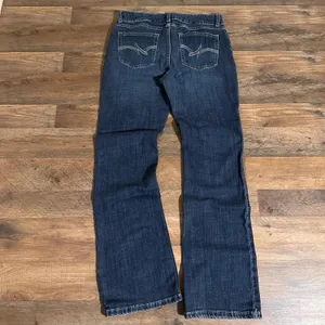 WRANGLER Boot Cut Jeans Womens 7x32* Med Dark Wash Denim #1009MWZDO thumbnail 3