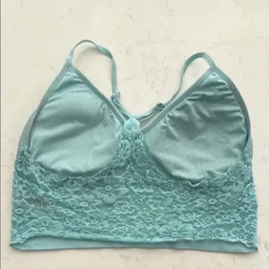 Light Blue Strappy Bralette. Size XL. International intimates. thumbnail 2