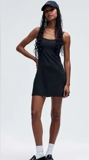 Lululemon NWT Align Cami Strap Black Dress Shorts Underneath Size 0 thumbnail 1