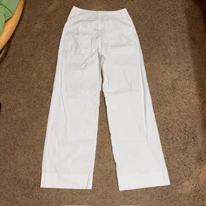 Anthropologie Maeve The Colette Ankle Cropped Linen Wide Leg Pants 25 thumbnail 5