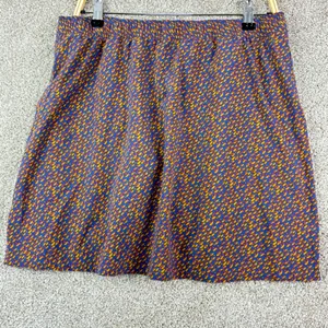 Toad&Co Sunkissed Weekend Skort Size L blue Print UPF50 Hiking Travel Outdoor thumbnail 3