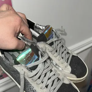P448 sneakers size 5 Made to look worn silver gray black tartan John thumbnail 2
