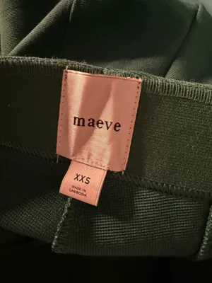 Anthropologie Maeve Poppy Kick Flate Pull On Pants Green Size XXS thumbnail 6