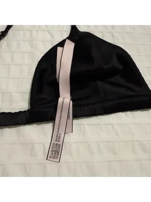 Victoria's Secret Unlined Bralette Sz M Medium Black thumbnail 8