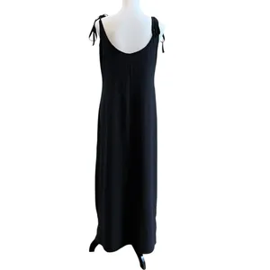 Lulus Maxi Dress Size Small Black Tank Minimalist Slinky Casual Beach Vacation thumbnail 6