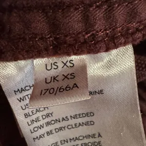 Free People Womens Paperbag Jogger Pants Burgundy‎ Drawstring Cotton XS Boho thumbnail 4