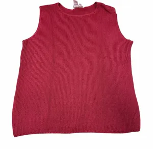 🌸 Vintage Coldwater Creek Red Knit Tank Top 1X‎ 🌸 thumbnail 1
