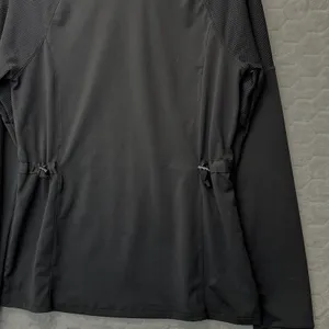 Footjoy Womens Black Athletic Top Drawstring Waist Mesh Panel M Golf Gorpcore thumbnail 5