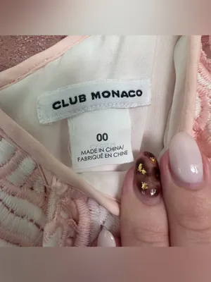 Club Monaco Lace Dress Sheath Women’s 00 Pink Ruffle Feminine Angel Coquette thumbnail 4
