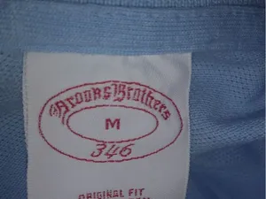 Brooks Bros M Baby Blue Knit Cotton Top thumbnail 4
