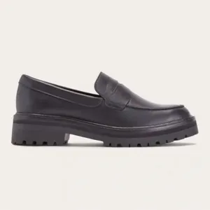 NEW Everlane The Lug Loafer Black Leather Size 6 thumbnail 3