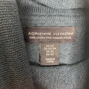 Adrienne Vittadini Luxe Dark Green Cowl Neck Long‎ Sleeve Sweater thumbnail 4