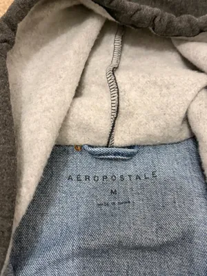 Aeropostale Denim & Sweatshirt Hooded Jacket thumbnail 3