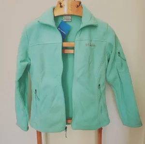 Columbia Fleece Jacket Small Cool Intervention Full Zip Light Teal thumbnail 1