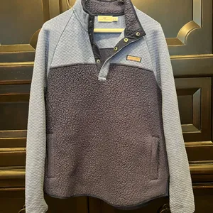 Vineyard Vines Dark Blue and Light Blue Fleece Jacket thumbnail 1