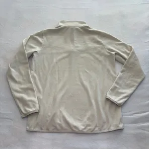 The North Face Womens 100 Glacier 1/4 Zip Fleece Pullover Cream White Large thumbnail 6