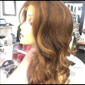 Wig Swisslace lacefront Romance Curl copper brown thumbnail 2