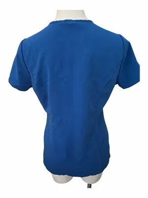 Figs Catarina Women's V-Neck Scrub Top in Royal Blue thumbnail 4