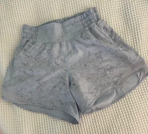Lululemon Hotty Hot High-Rise Lined 4” Short, Pastel Blue thumbnail 2