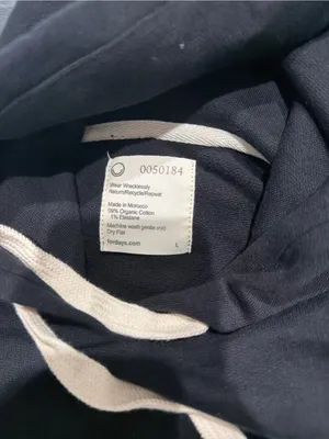 NWT fordays women’s cropped black sweatshirt organic cotton thumbnail 2