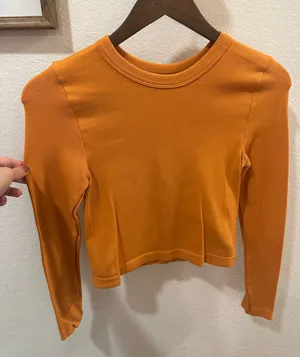 Long sleeve top Orange Size M thumbnail 1
