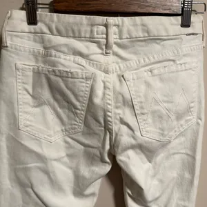 Mother Denim The Looker Skinny Jeans in Mirror Mirror White- Size 26 thumbnail 6