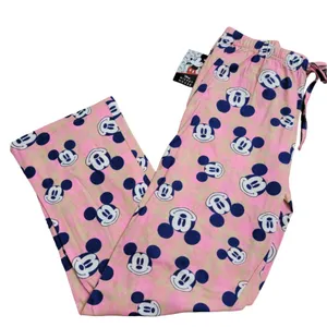 Disney Mickey Mouse Pajama Pants Pink | Women’s Medium | Lounge Sleepwear thumbnail 2