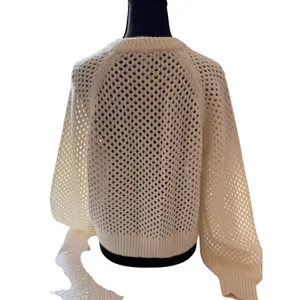 Joie Cream Alpaca Wool Blend Textured Sweater XS thumbnail 6