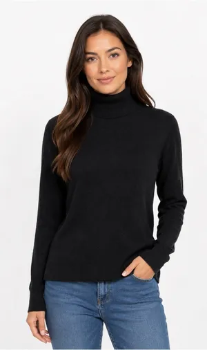 J.‎ Crew Everyday 100% cashmere turtleneck sweater Medium thumbnail 1
