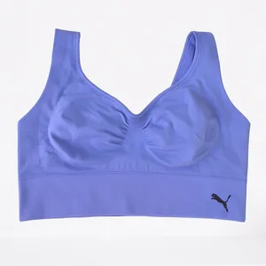 Puma Purple Seamless Wireless Sports Bra Women’s Large Athletic Activewear EUC thumbnail 8