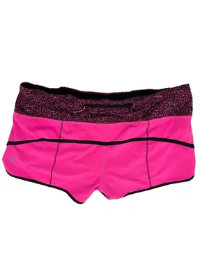 Lululemon Run Speed Shorts Raspberry Glo Light Pink Brief Lined Women's Size 6 thumbnail 2