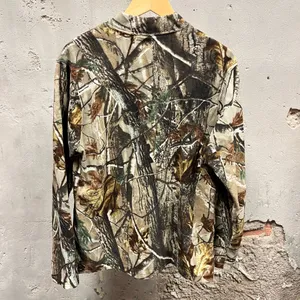 Field Stream Vintage Camouflage Camo Print Fleece Mock Neck Pullover Sweatshirt thumbnail 5