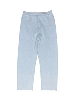 ALO Yoga Women’s Size XL Light Blue Ribbed Sweater Knit Pull On Pants thumbnail 3