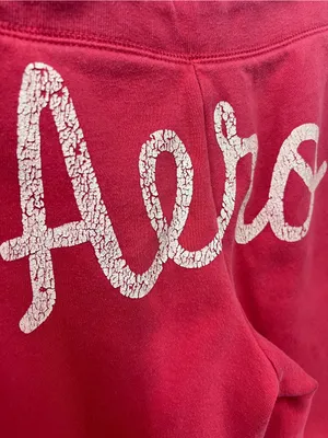 Aeropostale Sweatpants w’87 Detail large spellout on backside bottom size M FLAWED thumbnail 10