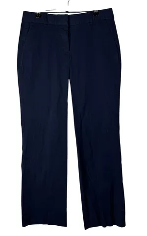 J. Crew Petite Navy Blue Addison City Fit Straight Leg Chino Dress Pant 4S thumbnail 1