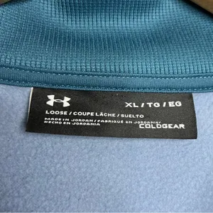 Under Armour Zip Up Sweatshirt Jacket ColdGear Women’s Size XL Loose Blue thumbnail 5